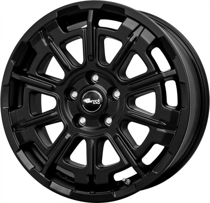 Brock B45 satin-black matt-lackiert 7x17 ET45 - LK6/120 ML74.6