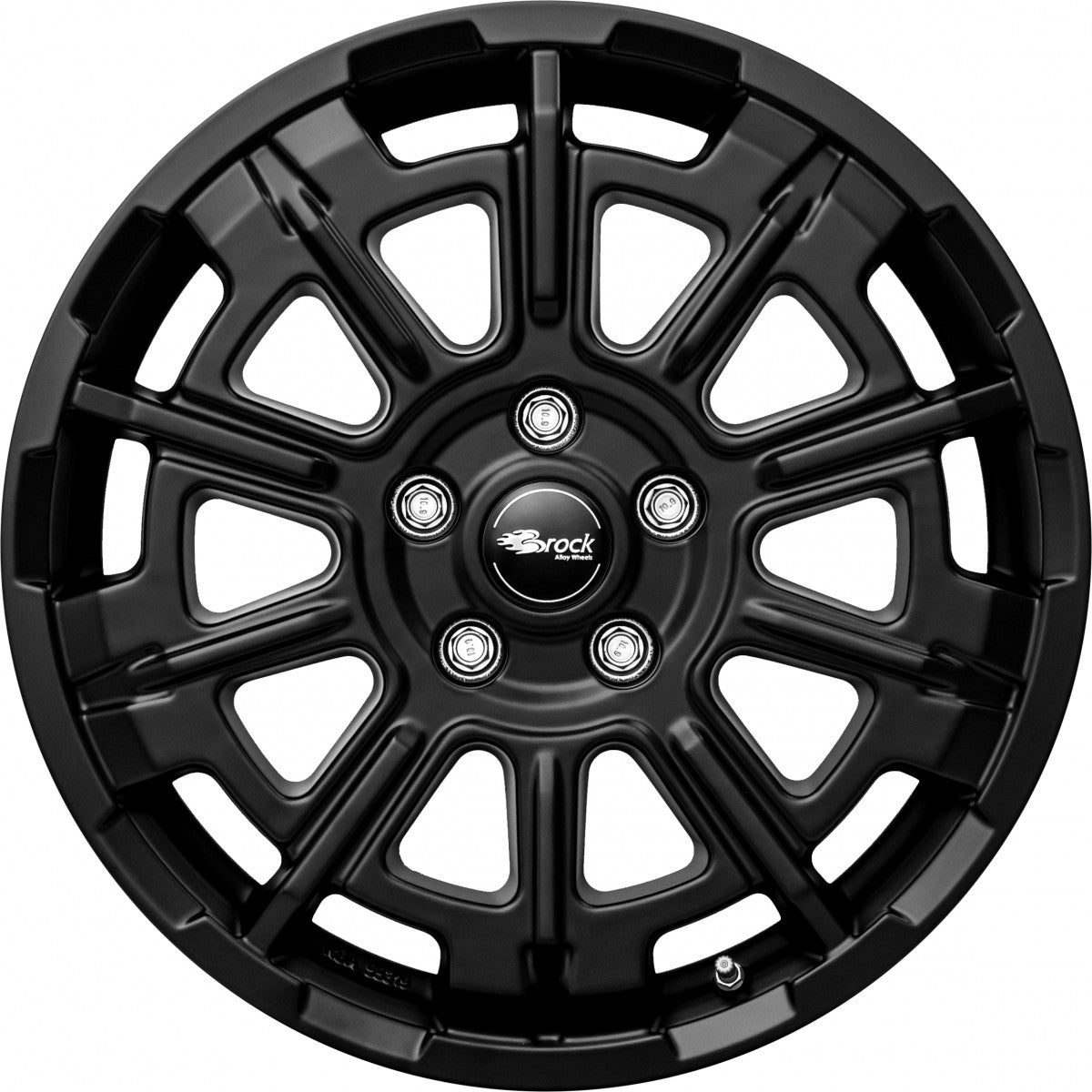 Brock B45 satin-black matt-lackiert 7x17 ET45 - LK6/120 ML74.6