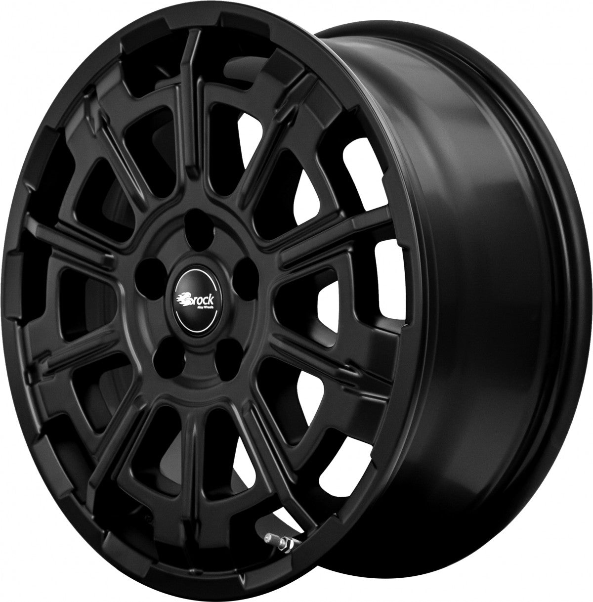 Brock B45 satin-black matt-lackiert 7x17 ET45 - LK6/120 ML74.6