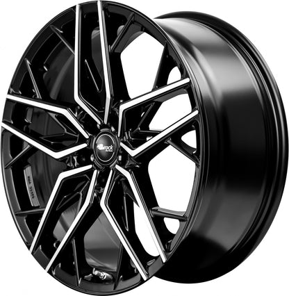 Brock B44 schwarz front-poliert 8x18 ET35 - LK5/100 ML63.4