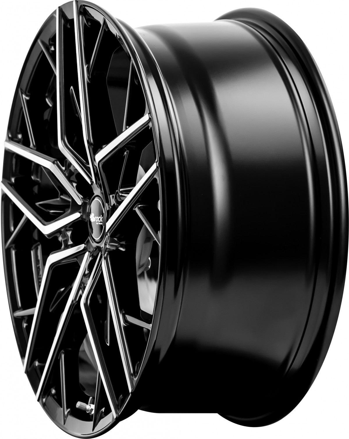 Brock B44 schwarz front-poliert 8x18 ET35 - LK5/100 ML63.4