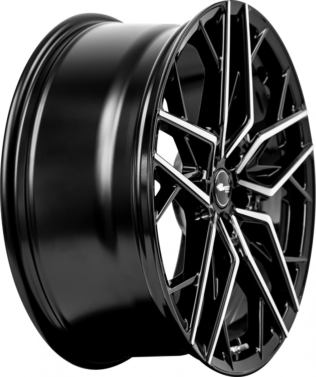 Brock B44 schwarz front-poliert 8x18 ET35 - LK5/100 ML63.4