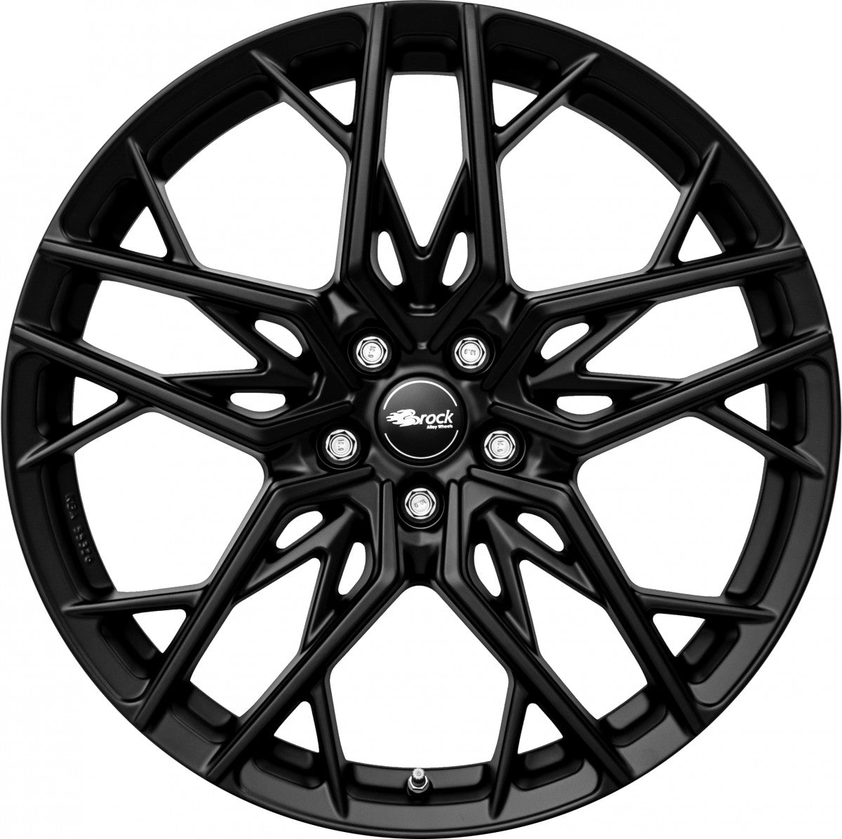 Brock B44 satin-black matt-lackiert Alufelge 8x18 Zoll ET35 LK 5x112 ML66.6 – Bild 2