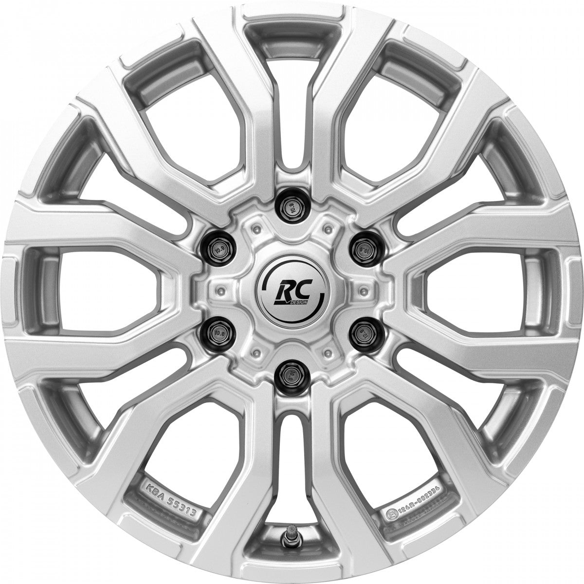 RC-Design RC35 kristallsilber Alufelge 7.5x17 Zoll ET30 LK 6x139.7 ML106.1 – Bild 2