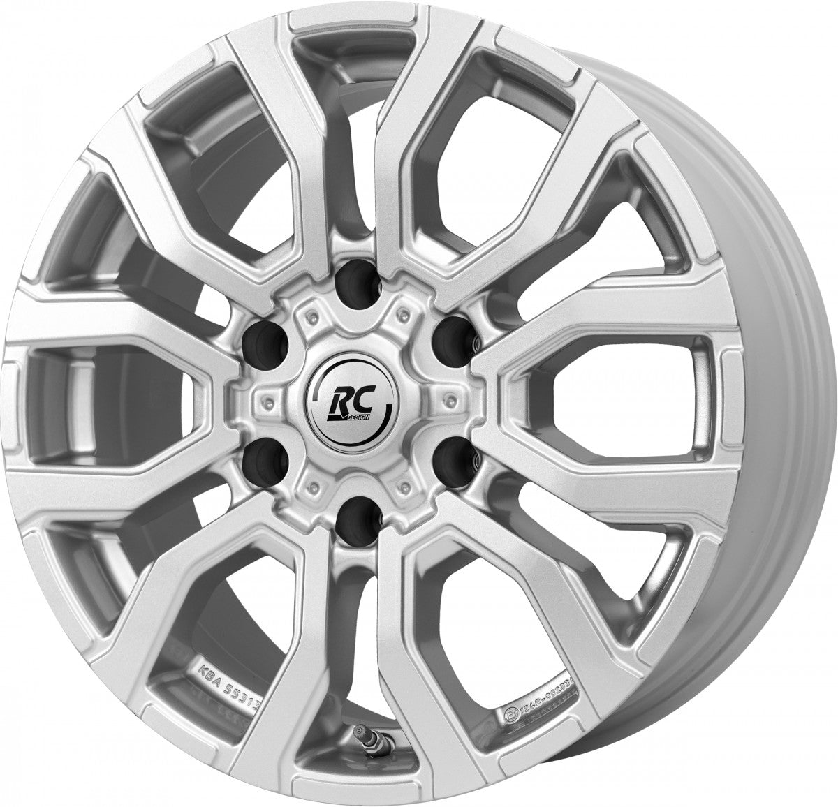 RC-Design RC35 kristallsilber Alufelge 7.5x17 Zoll ET55 LK 6x139.7 ML93.1 – Bild 3
