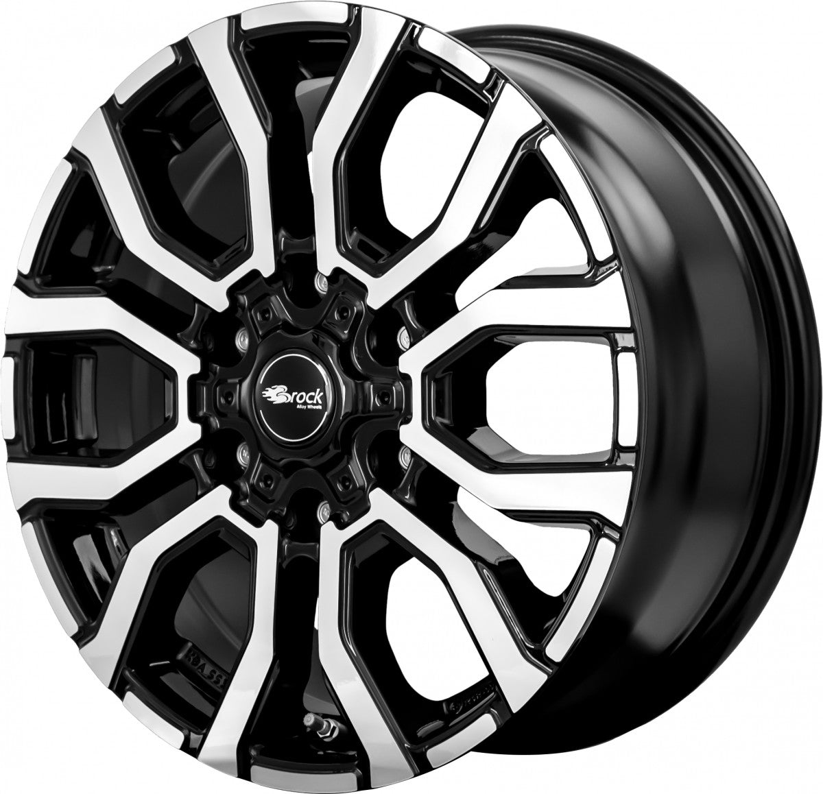 RC-Design RC35 schwarz front-poliert Alufelge 6.5x16 Zoll ET54 LK 6x130 ML84.1 – Bild 3