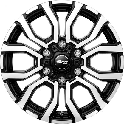 RC-Design RC35 schwarz front-poliert Alufelge 6.5x17 Zoll ET50 LK 6x120 ML74.6 – Bild 2