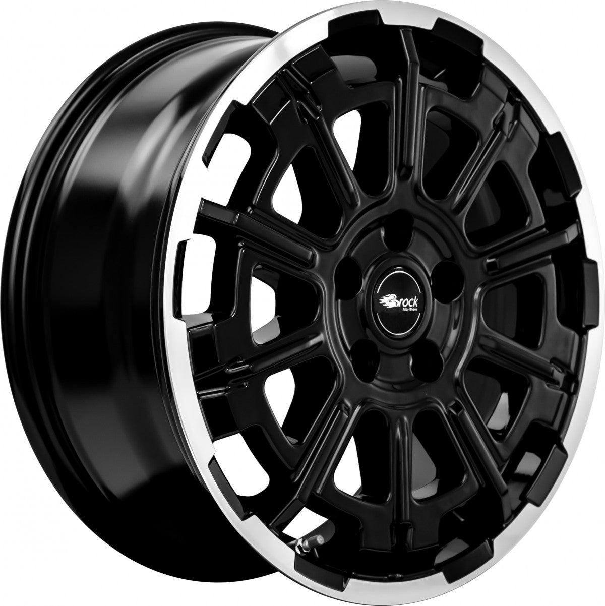 Brock B45 schwarz front-poliert 8x20 ET60 - LK5/130 ML78.1