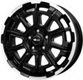 Brock B45 schwarz front-poliert Alufelge 8x20 Zoll ET25 LK 6x139.7 ML100.1