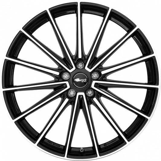 Brock B43 schwarz glanz front-poliert Alufelge 10x19 Zoll ET48.1 LK 5x112 ML66.6 – Bild 2