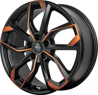 RC-Design RC34 black orange matt Alufelge 8x18 Zoll ET38 LK 5x112 ML57.1 – Bild 3