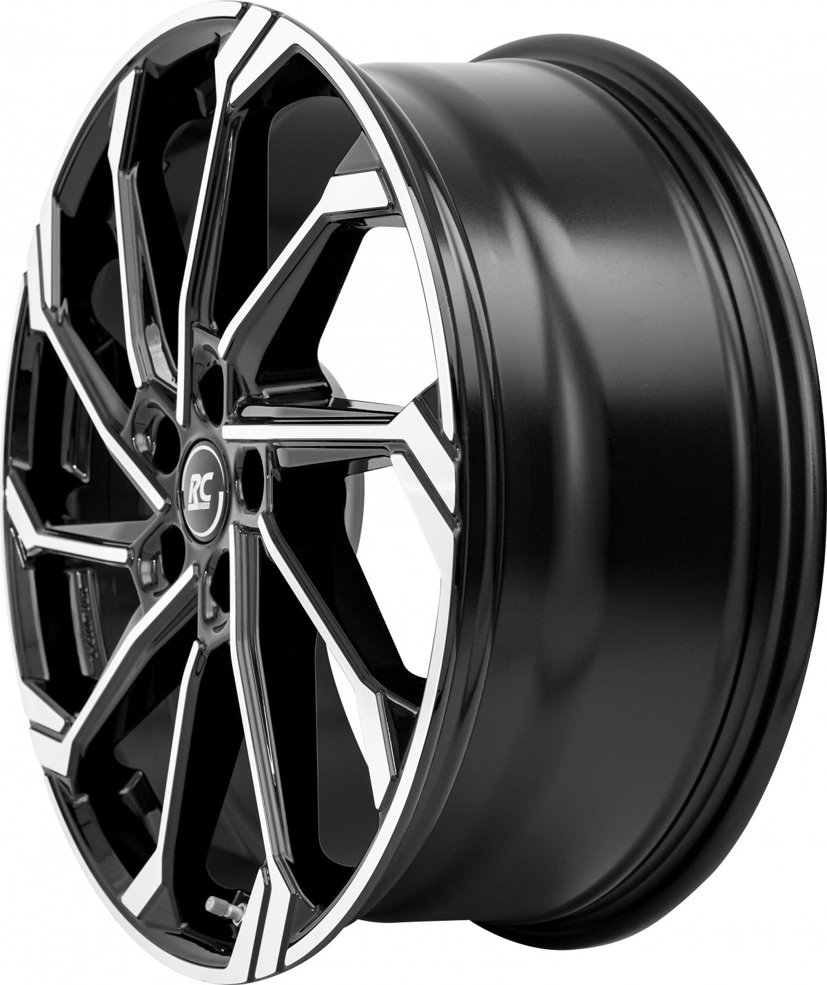 RC-Design RC36 schwarz glanz front-poliert Alufelge 7.5x19 Zoll ET50 LK 5x112 ML57.1 – Bild 4
