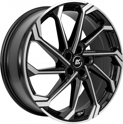 RC-Design RC36 schwarz glanz front-poliert Alufelge 9x19 Zoll ET13.5 LK 5x112 ML66.6 – Bild 8