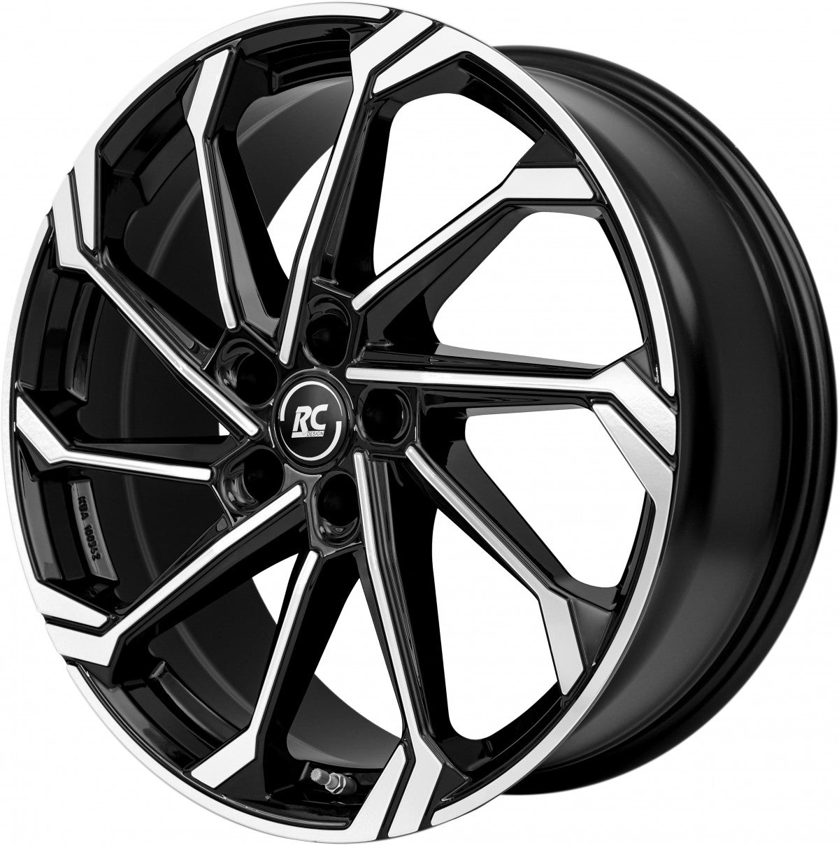 RC-Design RC36 schwarz glanz front-poliert Alufelge 7x17 Zoll ET46 LK 5x108 ML65.1 – Bild 3