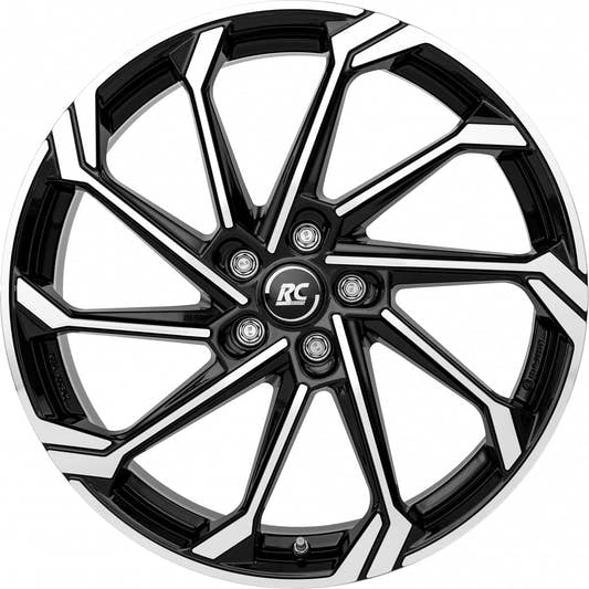 RC-Design RC36 schwarz glanz front-poliert Alufelge 7x17 Zoll ET37 LK 5x110 ML65.1 – Bild 2