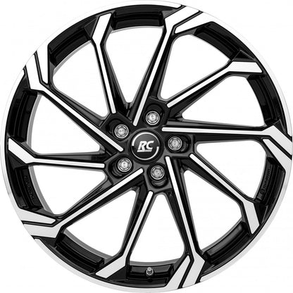 RC-Design RC36 schwarz glanz front-poliert Alufelge 7x17 Zoll ET40 LK 5x114.3 ML66.1 – Bild 2