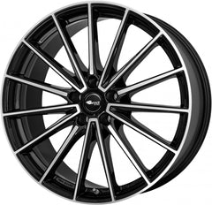 Brock B43 schwarz glanz front-poliert Alufelge 9x21 Zoll ET26 LK 5x112 ML66.6