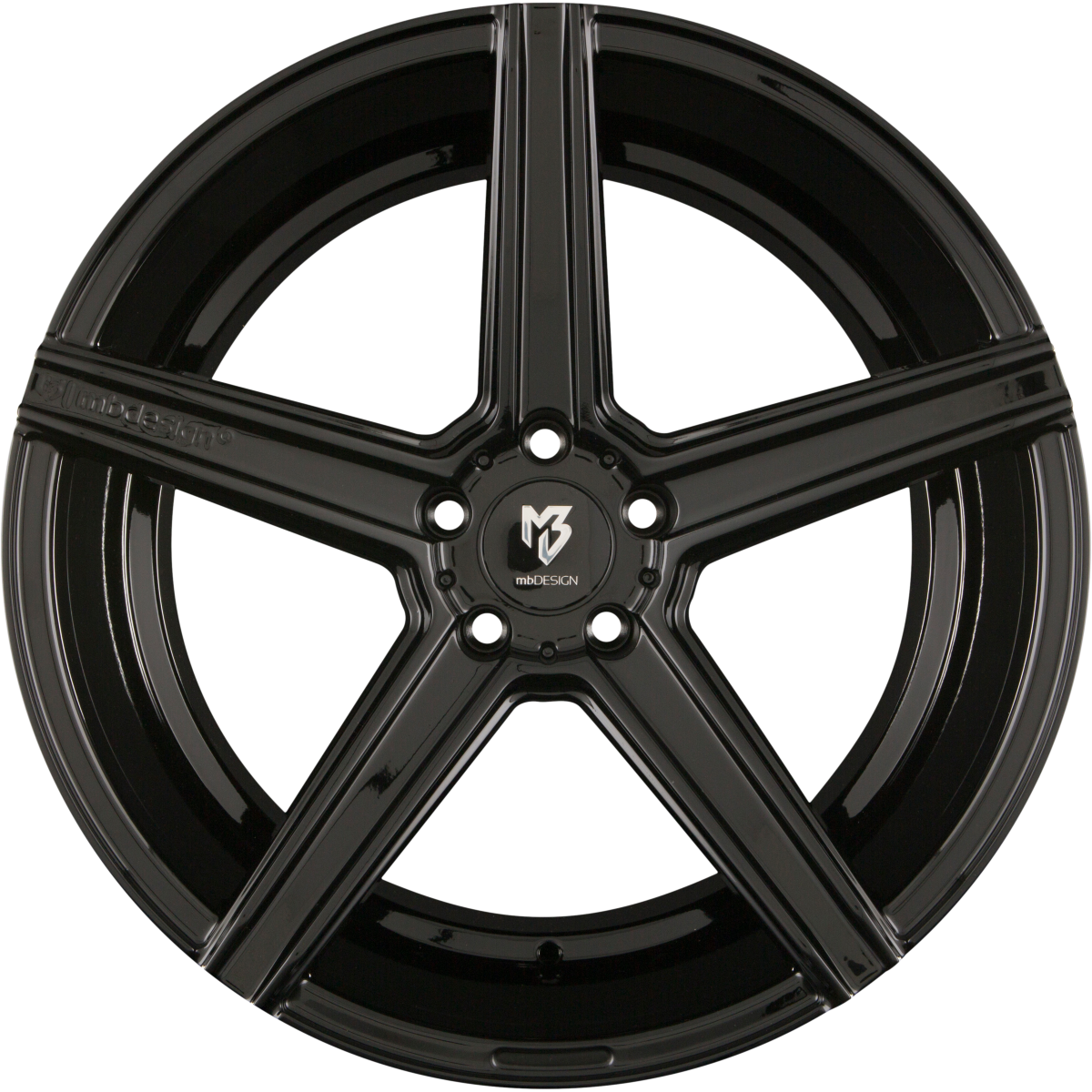 Mbdesign KV1 Schwarz Glänzend Alufelge 8.5x19 Zoll ET20 LK 5x120 ML72.5