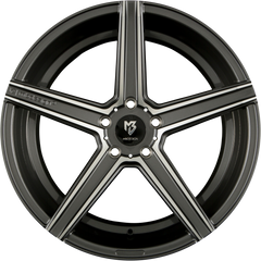 Mbdesign KV1 Grau Glänzend Poliert Alufelge 8.5x19 Zoll ET32 LK 5x100 ML67.1