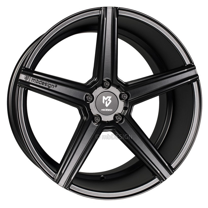 Mbdesign KV1 schwarz seidenmatt Alufelge 9x20 Zoll ET20 LK 5x108 ML75