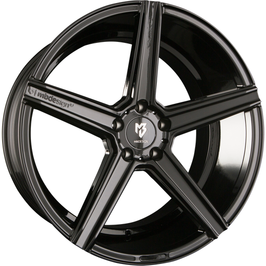 Mbdesign KV1 Schwarz Glänzend Alufelge 10.5x20 Zoll ET33 LK 5x112 ML75 – Bild 2