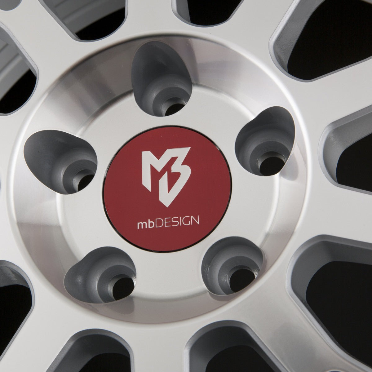 Mbdesign LV1 Silber Glänzend Voll Poliert Alufelge 8.5x19 Zoll ET35 LK 5x112 ML75 – Bild 4