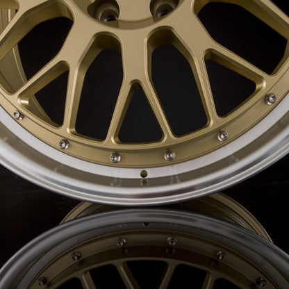 Mbdesign LV1 Gold Glänzend Poliert Alufelge 8.5x19 Zoll ET35 LK 5x114.3 ML75 – Bild 2