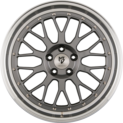 Mbdesign LV1 grau glänzend poliert Alufelge 8.5x20 Zoll ET45 LK 5x112 ML66.5