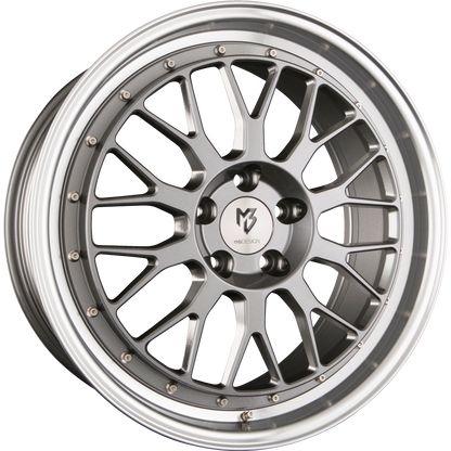 Mbdesign LV1 grau glänzend poliert Alufelge 8.5x20 Zoll ET45 LK 5x112 ML66.5 – Bild 2