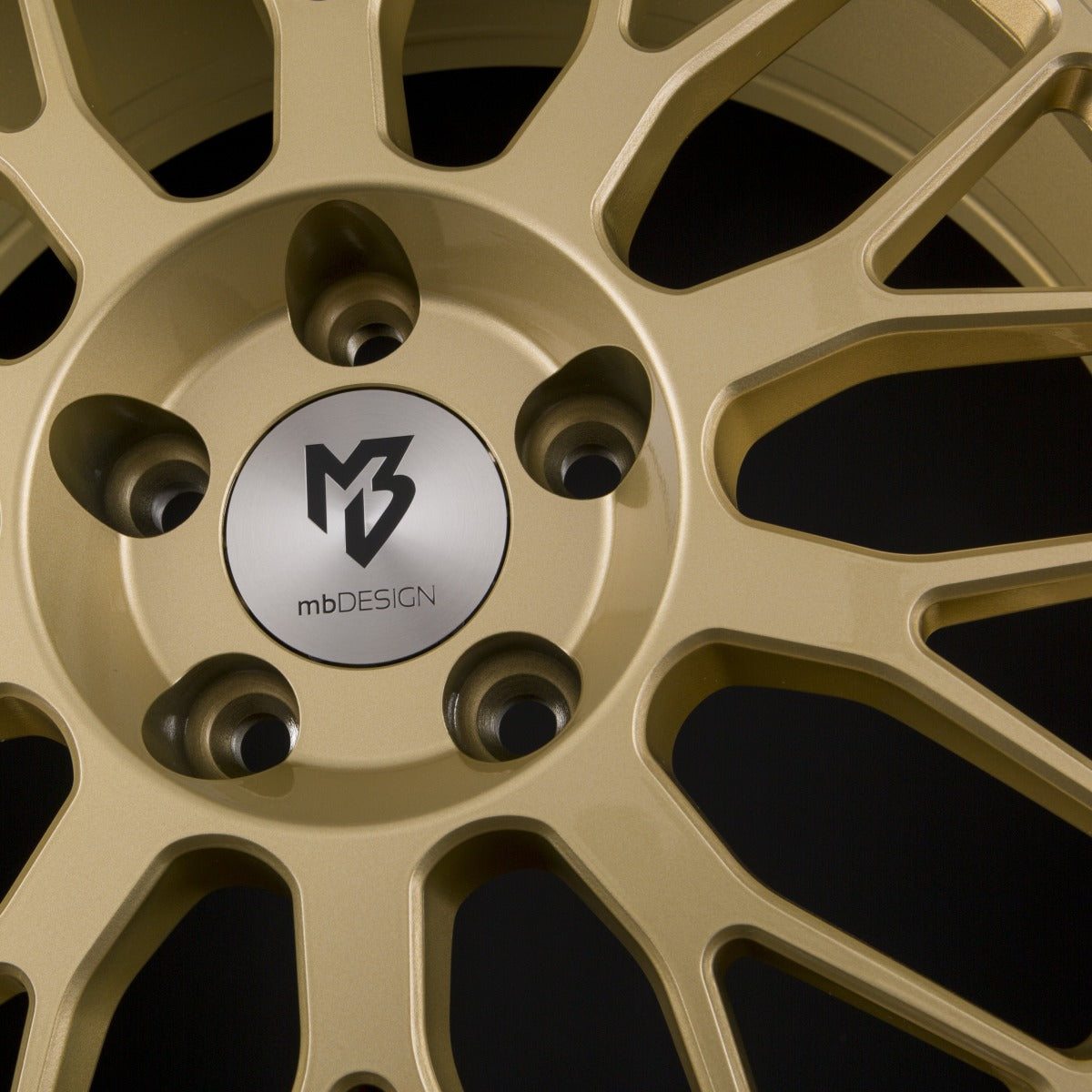 Mbdesign LV1 Gold Glänzend Poliert Alufelge 8.5x20 Zoll ET45 LK 5x114.3 ML75 – Bild 3