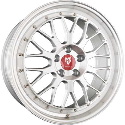 Mbdesign LV1 Silber Glänzend Voll Poliert Alufelge 9x20 Zoll ET20 LK 5x112 ML66.6 – Bild 2