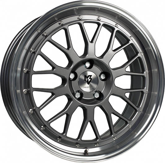 Mbdesign LV1 grau glänzend poliert Alufelge 8.5x19 Zoll ET33 LK 5x120 ML72.55