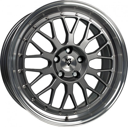 Mbdesign LV1 grau glänzend poliert Alufelge 8.5x19 Zoll ET33 LK 5x120 ML72.55