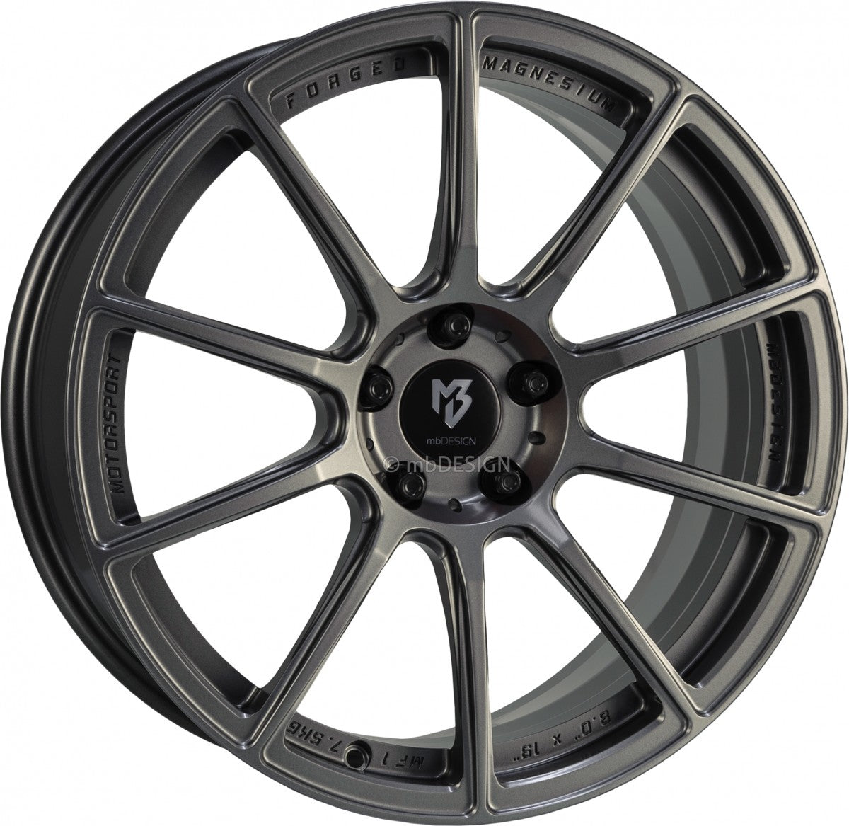 Mbdesign MF1 grau matt Alufelge 8x19 Zoll ET34 LK 5x115 ML75