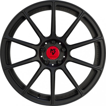 Mbdesign MF1 schwarz stumpfmatt Alufelge 8x19 Zoll ET34 LK 5x115 ML75 – Bild 2