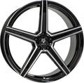Mbdesign KV1 S schwarz glänzend poliert Alufelge 9.5x21 Zoll ET55 LK 5x130 ML71.55