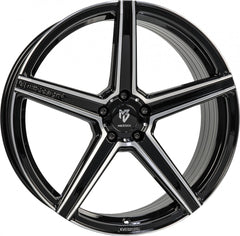 Mbdesign KV1 S schwarz glänzend poliert Alufelge 9.5x21 Zoll ET55 LK 5x130 ML71.55
