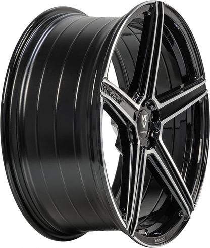 Mbdesign KV1 S schwarz glänzend poliert Alufelge 11.5x21 Zoll ET65 LK 5x130 ML71.55 – Bild 3