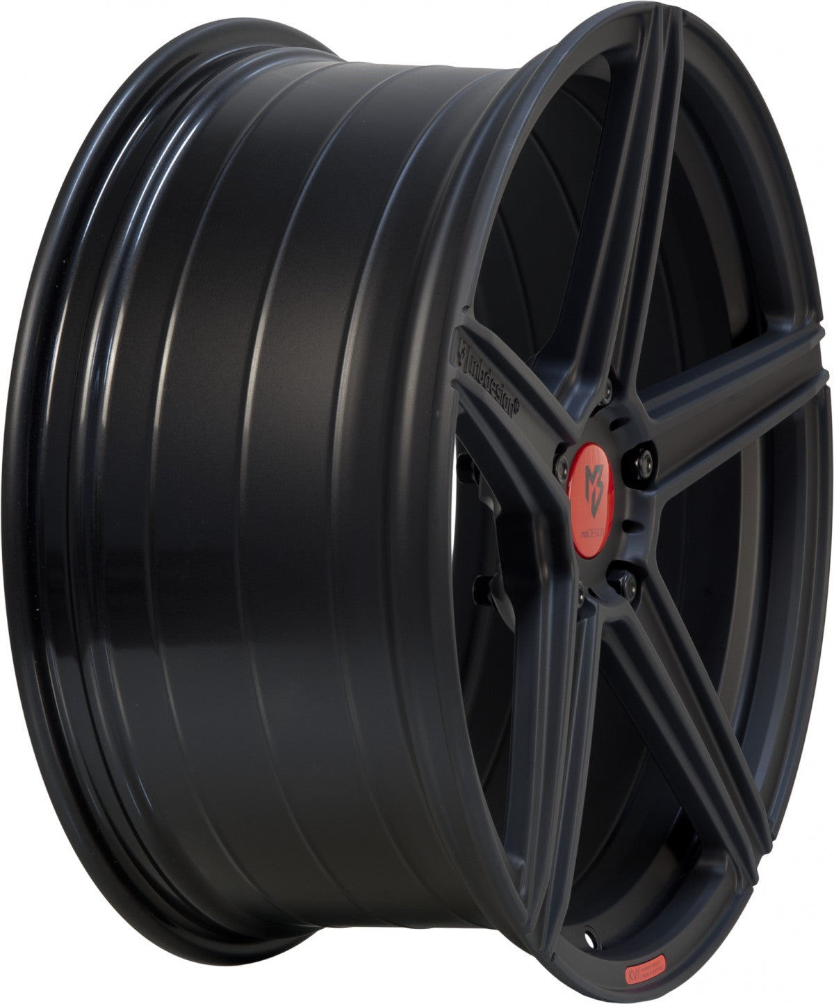 Mbdesign KV1 S schwarz stumpfmatt Alufelge 11.5x21 Zoll ET65 LK 5x130 ML71.55 – Bild 3