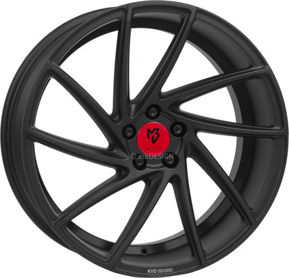 Mbdesign KV2 schwarz stumpfmatt Alufelge 8.5x19 Zoll ET42 LK 5x120 ML72.5