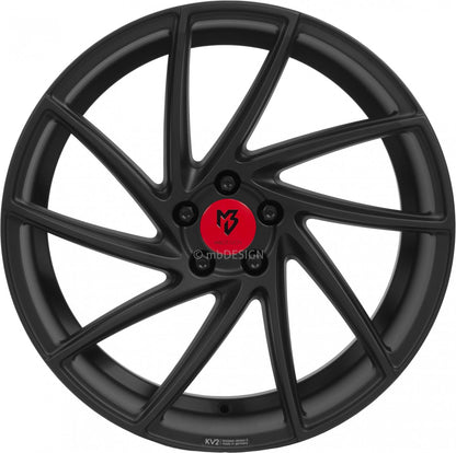 Mbdesign KV2 schwarz stumpfmatt Alufelge 8.5x19 Zoll ET42 LK 5x120 ML72.5 – Bild 2