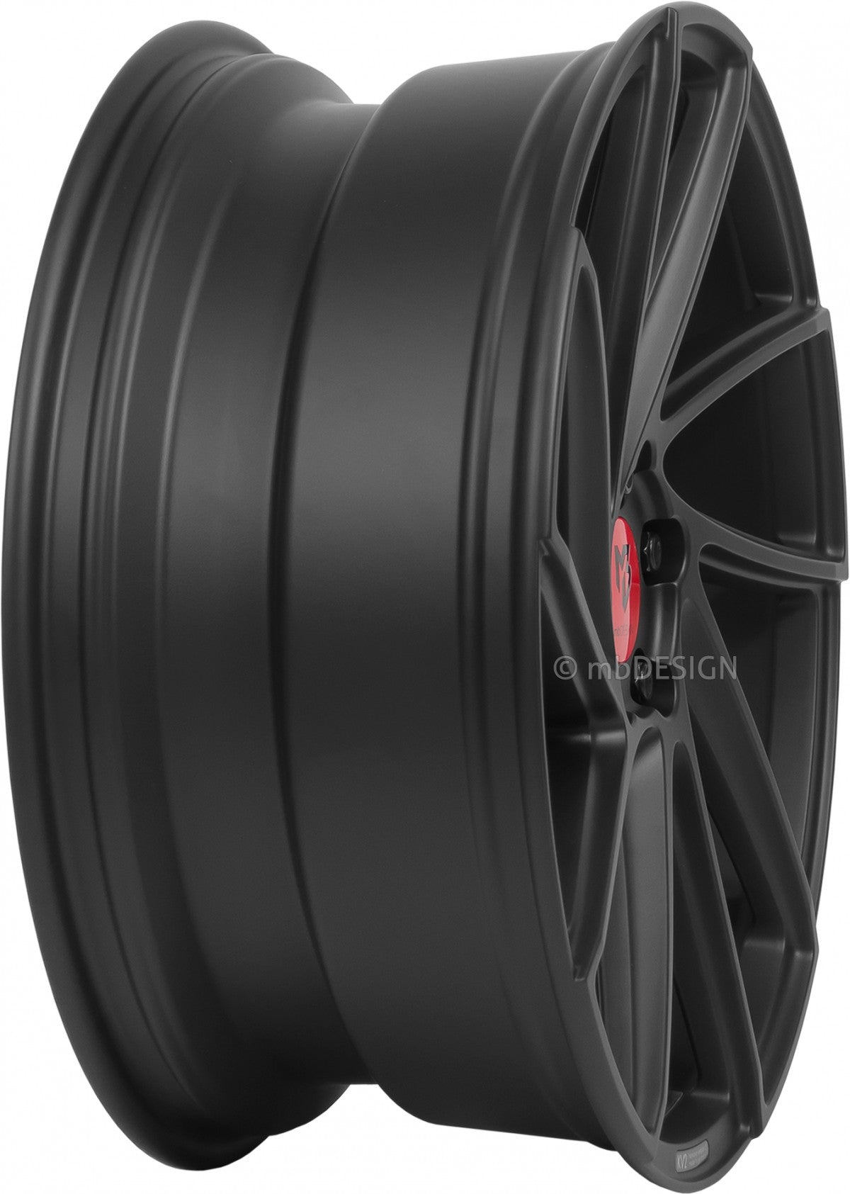 Mbdesign KV2 schwarz stumpfmatt Alufelge 8.5x19 Zoll ET42 LK 5x120 ML72.5 – Bild 4