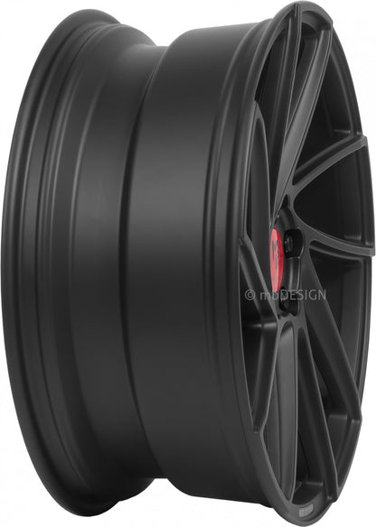 Mbdesign KV2 schwarz stumpfmatt Alufelge 8.5x19 Zoll ET42 LK 5x120 ML72.5 – Bild 4
