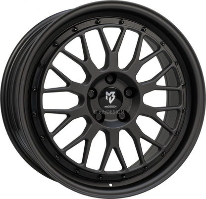 Mbdesign LV1 schwarz stumpfmatt Alufelge 7.5x18 Zoll ET45 LK 4x100 ML67.1