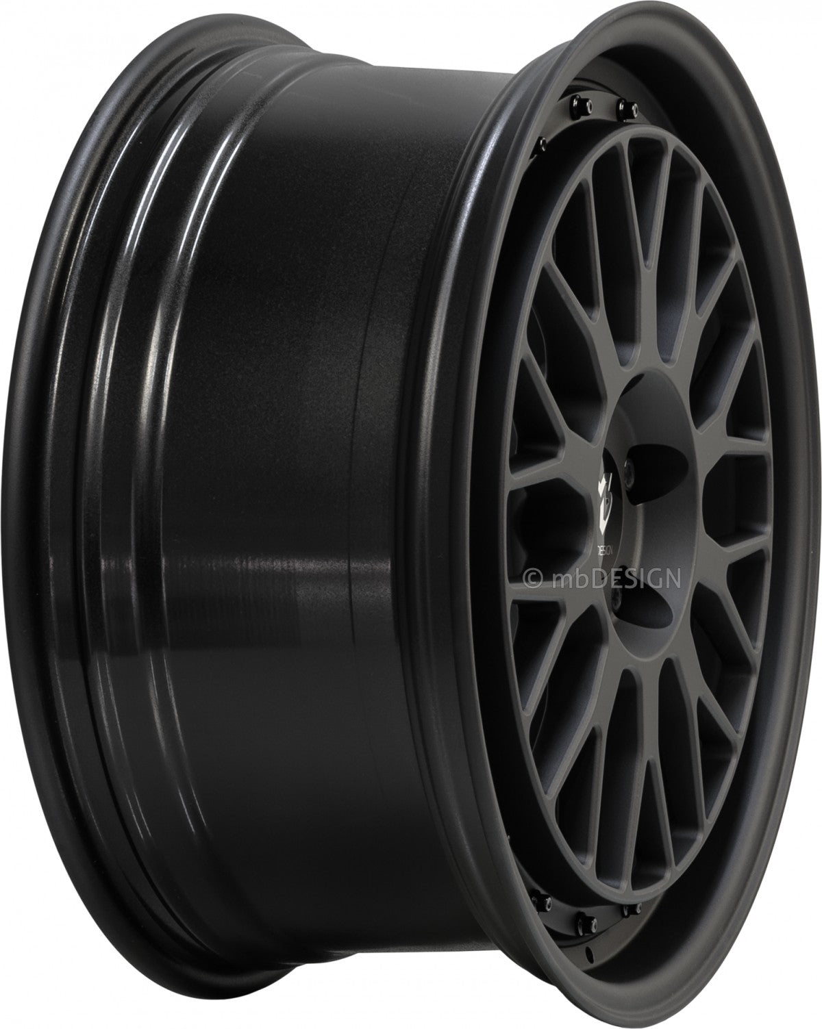 Mbdesign LV1 schwarz stumpfmatt Alufelge 7.5x18 Zoll ET38 LK 5x100 ML67.1 – Bild 3