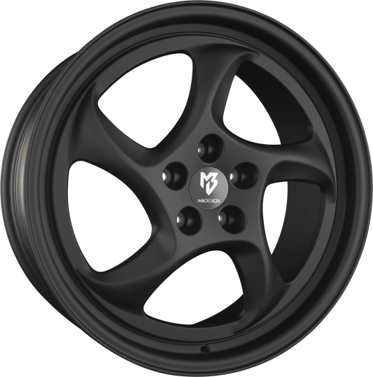 Mbdesign Turbo Schwarz Stumpfmatt Gepulvert Alufelge 9x19 Zoll ET42 LK 5x112 ML75 – Bild 2