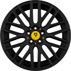 Mbdesign KV4 Schwarz Stumpfmatt Gepulvert Alufelge 8.5x19 Zoll ET45 LK 5x114.3 ML75