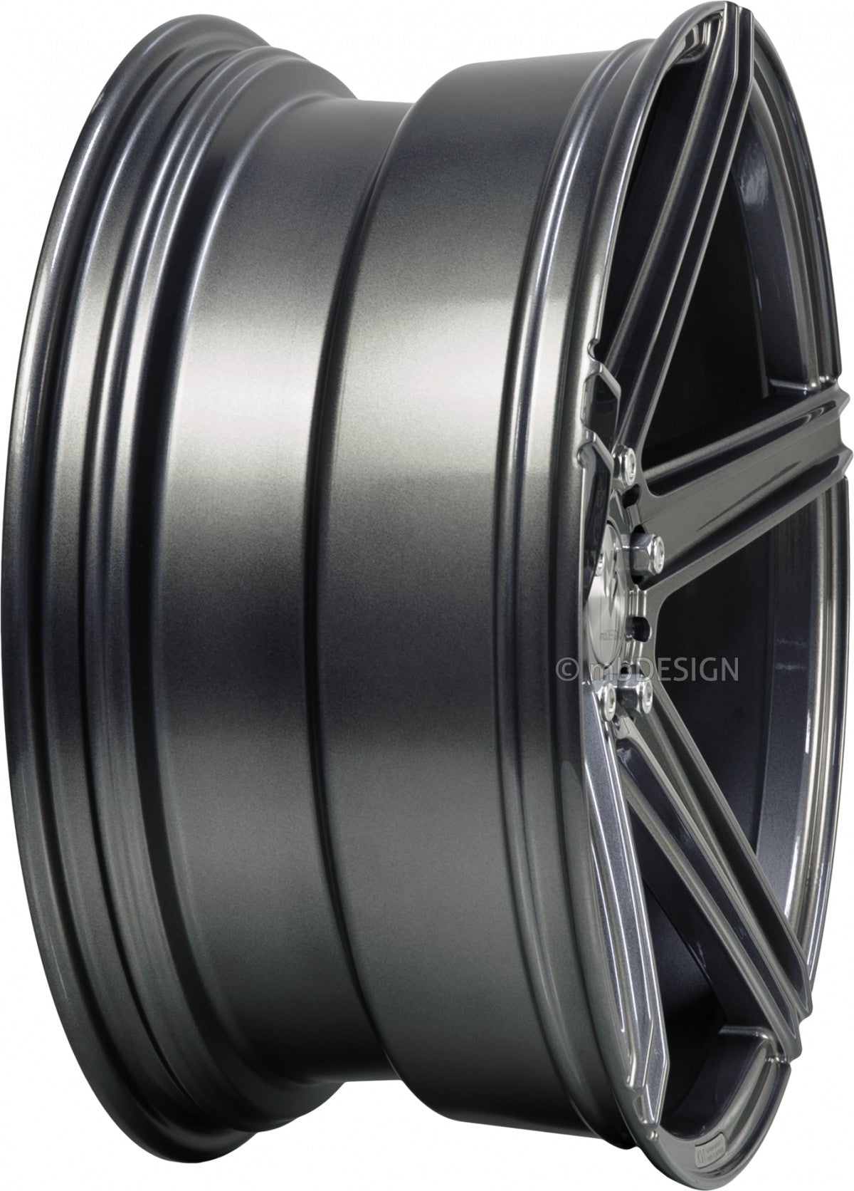 Mbdesign KV1 grau glänzend Alufelge 8.5x20 Zoll ET45 LK 5x112 ML75 – Bild 4