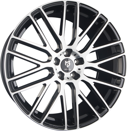 Mbdesign KV4 Schwarz Glänzend Poliert Alufelge 9x20 Zoll ET25 LK 5x112 ML75 – Bild 2