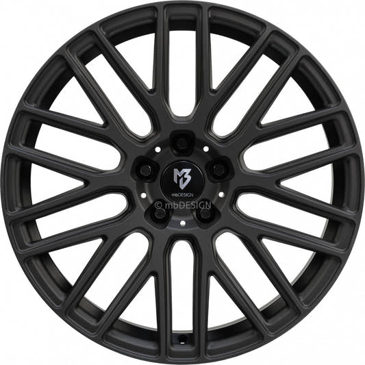 Mbdesign KV4 Schwarz Stumpfmatt Gepulvert Alufelge 9x20 Zoll ET42 LK 5x120 ML65.1 – Bild 2